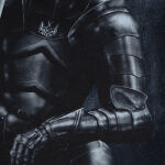 Футболка с рисунком "Рыцарь" Combat Black 6