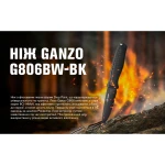 Ніж Ganzo G806BW-BK. Нержавіюча сталь. Чорний 5