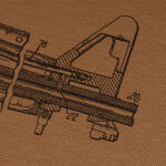 Футболка з малюнком "M16/AR15 Rifle Legend" Coyote Brown 4 Футболка з малюнком "M16/AR15 Rifle Legend" Coyote Brown 4