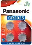 Батарейка літієва Panasonic CR2025 Lithium (блістер 4шт)