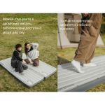Матрац туристичний надувний одномісний Naturehike CNK2450WS035, 198х68х9.5 см, коричневий із вбудованою помпою 5