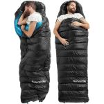 Спальний мішок Naturehike CW400 NH18C400-D пуховий L чорно-блакитний 4