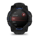 Смарт-годинник Garmin Instinct 3 Amoled, GPS, 50 mm. Чорний з синіми вставками 5
