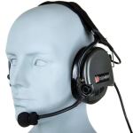 Активные защитные наушники с внешним микрофоном Tac-Sky Neckband PRO Headset - Olive 4