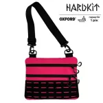 Тактическая мужская сумка через плечо HardKit RoKit Pink Black M с MOLLE и велкро 3