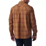 Сорочка тактична "5.11 Tactical Gunner Plaid Long Sleeve Shirt" Roasted Barley Plaid 3