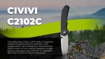 Ніж складаний Civivi Brazen Чорний G10 Sandvik 14C28N 3