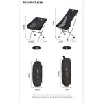 Стілець складаний Naturehike Stellaluna L04 CNK2450JJ015 сірий розмір М 4 Стілець складаний Naturehike Stellaluna L04 CNK2450JJ015 сірий розмір М 4