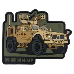 Патч (шеврон) «Oshkosh M-ATV» від Patch hunter. М’який ПВХ пластик. Койот Патч (шеврон) «Oshkosh M-ATV» від Patch hunter. М’який ПВХ пластик. Койот