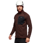 Мужская флисовая кофта с рукавом реглан Black Diamond Factor Hoody, Port/Black 4 Мужская флисовая кофта с рукавом реглан Black Diamond Factor Hoody, Port/Black 4