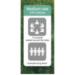 Килимок для пікніка Naturehike CNK2350WS010 170*200 см блакитний з принтом 4