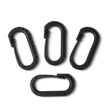 Карабін пластиковий універсальний, 60 х 40 мм. Колір Чорний 2 Карабін пластиковий універсальний, 60 х 40 мм. Колір Чорний 2