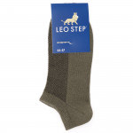 Літні шкарпетки сітчасті Leo Sport Leostep Cotton 5 см. Олива 4