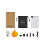 Міні насос Naturehike CNK2300DQ022 3 в 1 бежевий 2 Міні насос Naturehike CNK2300DQ022 3 в 1 бежевий 2