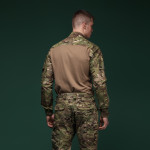 Тактическая рубашка Core Combat Shirt, длинный рукав, комбинированные материалы. Мультикам 5