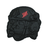 Патч (шеврон) «Totenkopf 3D» R3ICH. М’який ПВХ пластик. Чорний