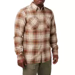 Сорочка тактична "5.11 Tactical® Silverwood Flannel Plaid Long Sleeve Shirt" Sand Dune Plaid