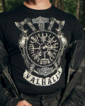Футболка с рисунком "Valhalla Logo" Combat Black 10