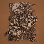 Футболка з малюнком «Чотири вершники Апокаліпсису» Coyote Brown 3 Футболка з малюнком «Чотири вершники Апокаліпсису» Coyote Brown 3
