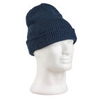 Шапка акриловая грубой вязки "Beanie Cap" Dark Navy 9