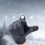 Вологозахисні рукавички Naturehike NH19S005-T розмір M темно-блакитні 3