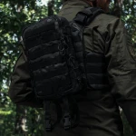 Тактический рюкзак на 10 л. Крепление Molle. Cordura 1000D. Мультикам черный 3 Тактический рюкзак на 10 л. Крепление Molle. Cordura 1000D. Мультикам черный 3