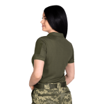 Поло женское тактическое Pani Army ID LT Camotec. Олива 2