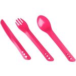Вилка, ложка, чем Lifeventure Ellipse Cutlery, Розовый