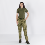 Поло жіноче тактичне Pani Army ID 2.0 CoolPass Pique LT Camotec. Олива 3