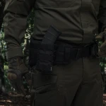 Одинарний підсумок під магазини АК/АR (тканевий). Чорний 3