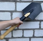 Лопата малая пехотная (саперная) из углеродистой стали и деревянным черенком, 50 см 5 Лопата малая пехотная (саперная) из углеродистой стали и деревянным черенком, 50 см 5