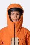 Мембранна куртка жіноча Rab Bigline Jacket Wmns, Dark Melba/Dark Pebble 10 Мембранна куртка жіноча Rab Bigline Jacket Wmns, Dark Melba/Dark Pebble 10