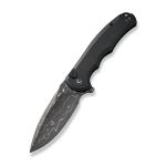 Ніж складаний Civivi Praxis C18026E-DS1 Damascus / Aluminum Чорний