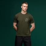Футболка Basic Military T-Shirt. HMMWV. Cotton and Elastane, олива 2 Футболка Basic Military T-Shirt. HMMWV. Cotton and Elastane, олива 2