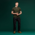 Футболка Basic Military T-Shirt з колекції NAME. Cottone/Elastane, олива 5