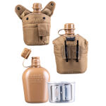 Фляга в чехле с подстаканником US Coyote 3
