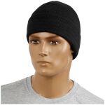 Шапка акрилова тонкої в'язки "Beanie Cap" Black 2
