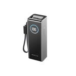 Павербанк EcoFlow RAPID Power Bank з кабелями 25000mAh, сріблястий