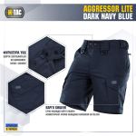 Шорти M-Tac Aggressor Short Dark Темно, dark Navy Blue 4