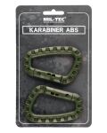 Карабін тактичний пластиковий ABS (2 шт.) Olive