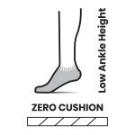 Шкарпетки чоловічі Smartwool Run Zero Cushion Low Ankle Socks, Black 2