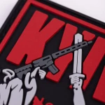 Патч (шеврон) «Київ-Вільний» від Brand Element. М’який ПВХ пластик. Червоний 2 Патч (шеврон) «Київ-Вільний» від Brand Element. М’який ПВХ пластик. Червоний 2