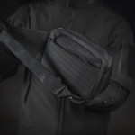 Сумка M-Tac Sling Pistol Bag Elite Hex с липучкой. Черный 3