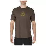 Футболка з малюнком "5.11 Owl Tee" Chocolate