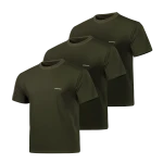 Комплект футболок (3 шт) Basic Military T-shirt 2.0. Cotton and Elastane. Олива