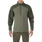 Сорочка тактична під бронежилет "5.11 RAPID RESPONSE QUARTER ZIP" TDU Green
