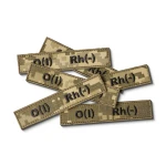 Шеврон (нашивка) група крові О (I) Rh (-), 2.5 х 12.5 см. Піксель (мм-14) 4 Шеврон (нашивка) група крові О (I) Rh (-), 2.5 х 12.5 см. Піксель (мм-14) 4