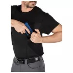 Футболка-кобура 5.11 Tactical "CAMS Short Sleeve Baselayer" Black 7