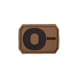 Нашивка на липучці Sturm Mil-Tec "Blood Type Patch 0 Negative PVC 3D" Dark Coyote