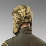 Шапка ушанка флисовая. Пиксель